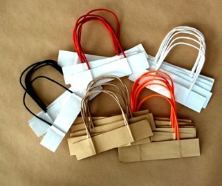 High speed paper bag handle machine , Twisted paper rope handle making machine