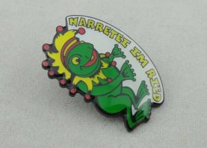 China Narretei IM Ried Collecting Soft Enamel Pin Badges With Black Nickel Plating on sale