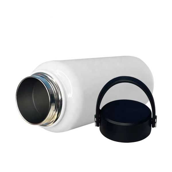 Double Wall Blank Sublimation Tumblers Vacuum Insulated 304 Stainless Steel Water Bottle Wide Mouth Flask