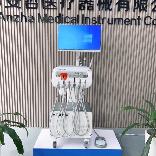 Quality Portable Veterinary Equipment Dentist Mobile Dental Unit With Air Compressor And Computer Oral Camera Set for sale