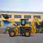 2500kg Towable Backhoe Loader Machine With 4 In 1 Bucket