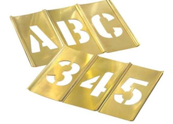 Quality Hand Tools Brass Interlocking Stencils Clean Up Easily With Paint Solvent for sale