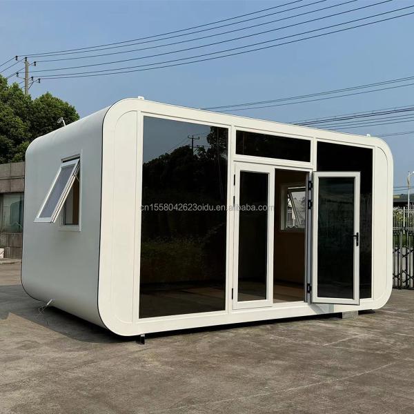 Galvanized Steel Square Tubes Customizable Space Capsule House for Large Space and Moveable Prefabricated Apple House