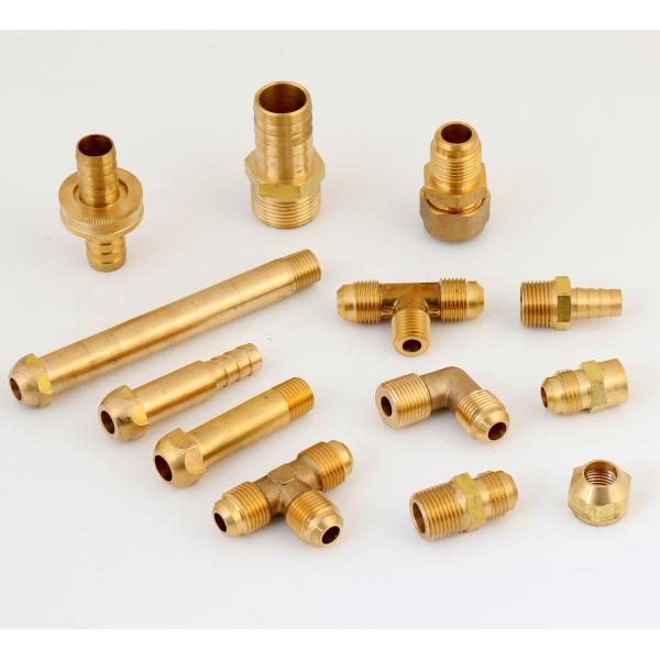 brass gas thread connector mpt to 45 degree flare compression Connector for pipe brass fittings