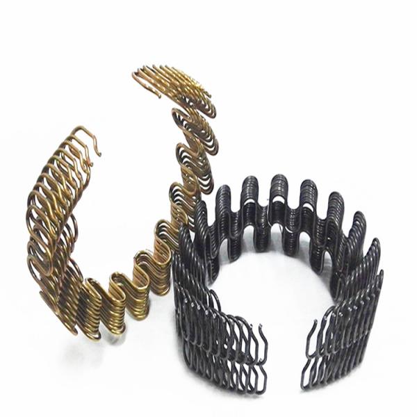 Anti Rust Zig Zag Sofa Springs Black / Silver / Golden Color High Carbon Steel Wire