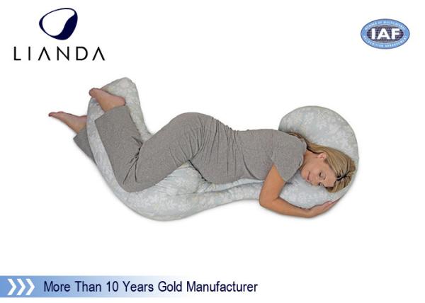 Quality Extra Soft Plush Fabric Maternity Pregnancy Pillow Baby Nursing 100% Cotton Long Neck for sale