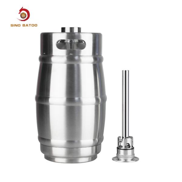 Quality LFGB Portable Double Wall Refillable 5 Liter Mini Keg for sale