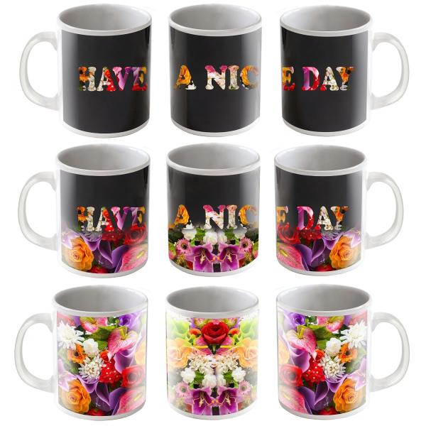 Funny Color Changing Coffee Mug For Promotion , personalised heat sensitive coffee mug