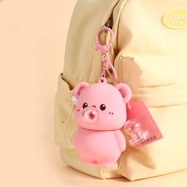Soft Silicone Cartoon Keychain Perfect Accessory for Women's Wristlets