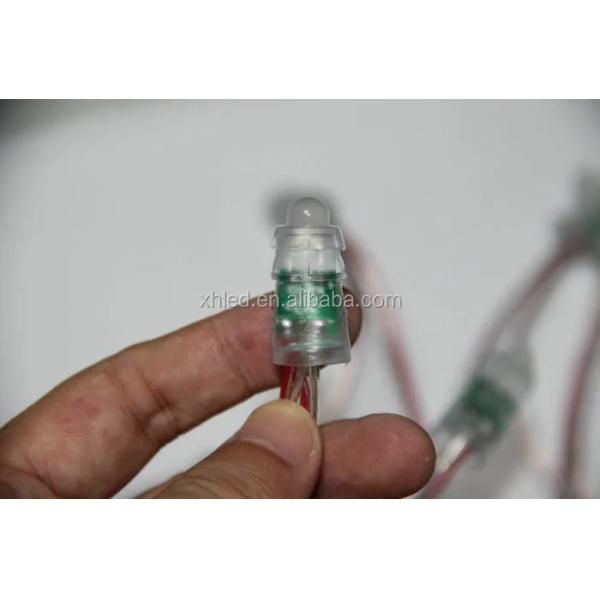 DC12V 0.2W IP67 LED Pixel Light Single Color 9mm Exposed String For Christmas Tree