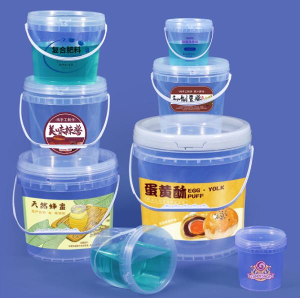 Quality Stackable Food Grade Plastic Buckets With Handle BPA Free Convenience for sale