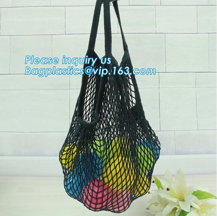 high quality reusable Cotton Mesh Net bag Shopping Tote Bag for foods and vegetable,Extra lightweight cotton net mesh ba
