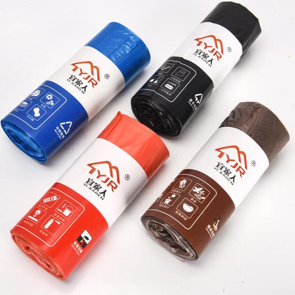 Quality Convenient Disposable Plastic Drawstring Garbage Bag for Can Liners in HDPE Material for sale