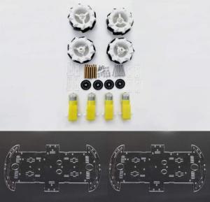 Buy cheap 65mm Plastic Omnidirectional Wheels Robot With TT Motor Coupling product