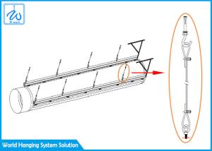 Buy cheap Ventilation Pipeline Cable Hanging Systems , Exhibition Halls Hanging Track System product
