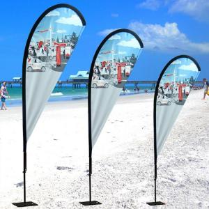 Buy cheap Swooper Beach Teardrop Flags And Banners Custom Teardrop Banners Sublimation product
