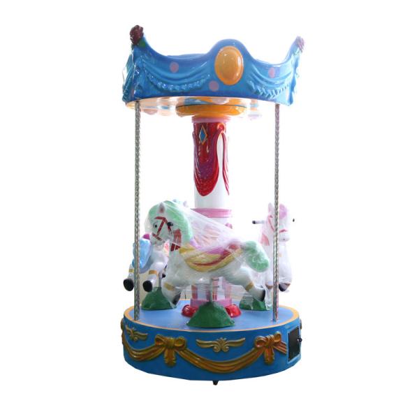 Quality Indoor 3 Seats Carousel For Kids Cute Design Mini Merry Go Round for sale
