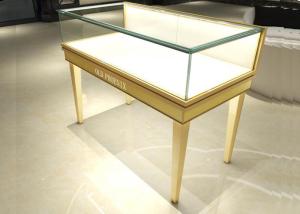 China Retail Jewelry Store Showcases With Led Lights , Glass Jewelry Display Case on sale
