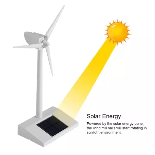 Playing or Decoration Promotional DIY Solar Windmill Toy Juguetes Solares Solar Powered Toys