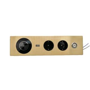 Buy cheap Embedded Alloy Conference Table Socket With Switch 1 Year Warranty product