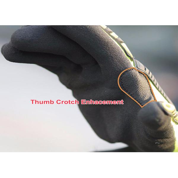 Cut Level 5 Mechanic Work Gloves Seamless Knitted , Anti Vibration Work Gloves