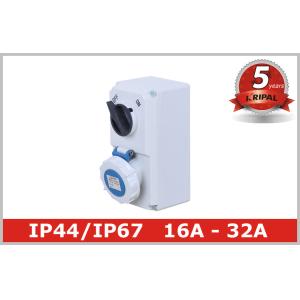 Three phase IP67 Interlocked Switch Socket Industrial Receptacles