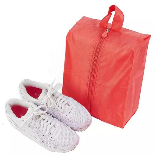 Quality Mesh Small Portable Shoe Bag Red Color Multiple Practical Household Dustproof for sale