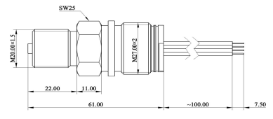 Process Control System Pressure Transmitter Sensor Piezoresistive Transducer Convenient To Install
