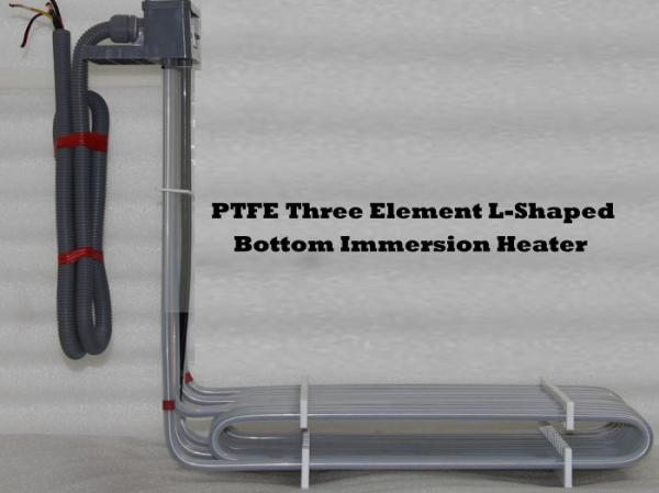 Quality ISO9001 Three Element 3000W Immersion Water Heater L Shaped Bottom for sale