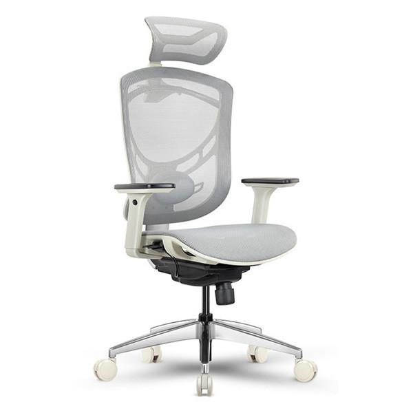 Quality IVINO Grey Chair Headrest Adjustable Ergonomic Online Office Chairs for sale