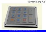 Backlit Vandal Proof Metal Keypad With 14 Keys For Door Access System