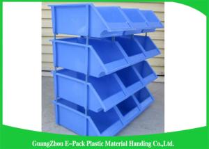 China Industrial Plastic Storage Boxes , Stackable Recycled Commercial Storage Bins on sale