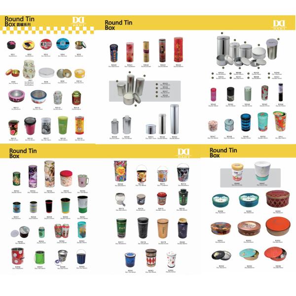 DADI 0.19mm-0.4mm Metal Hinged Candy Tin Box OEM ODM Rectangle Tin With Lid