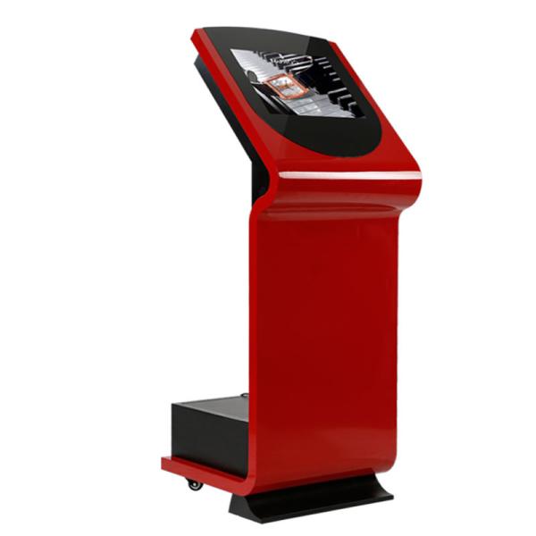 Quality Red 19In Post Office Kiosk 360 Nits Interactive Information Kiosk for sale