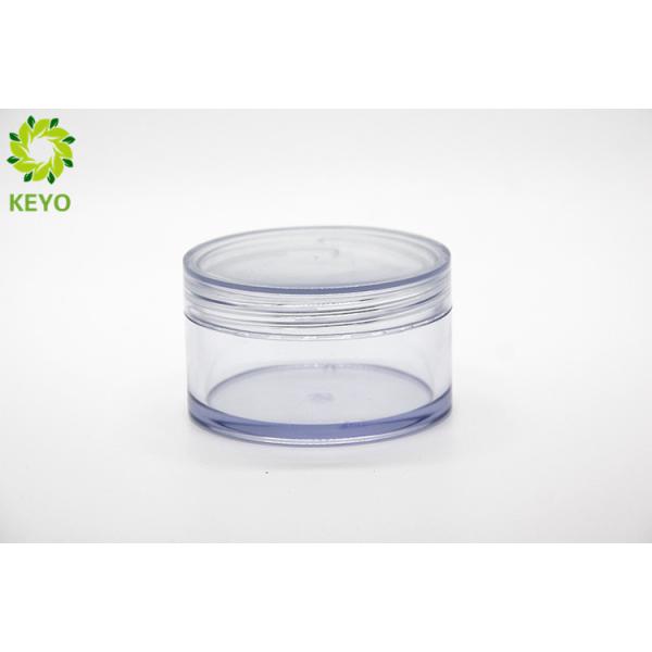 Round Thick Wall Body Butter Jars 100g Clear AS Plastic Material Made