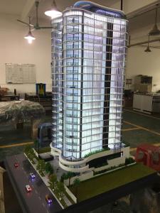 Buy cheap Handmade Acrylic Architecture Model / High Rise Building Model With Led product