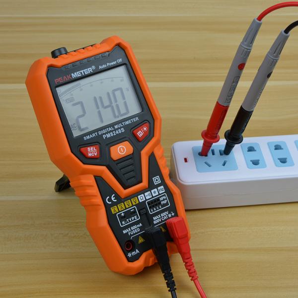 High Safety Digital Multimeter Autorange , Auto Ranging Multimeter Electrical Continuity Tester