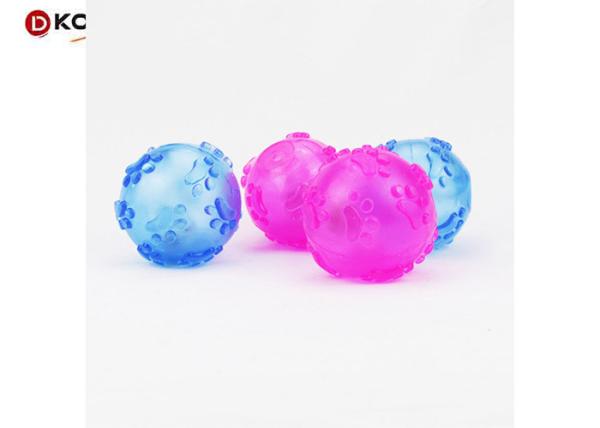 Quality Random Color Pet Toys Chasing Bounce Rubber Ball LED Light Up Flashing for sale
