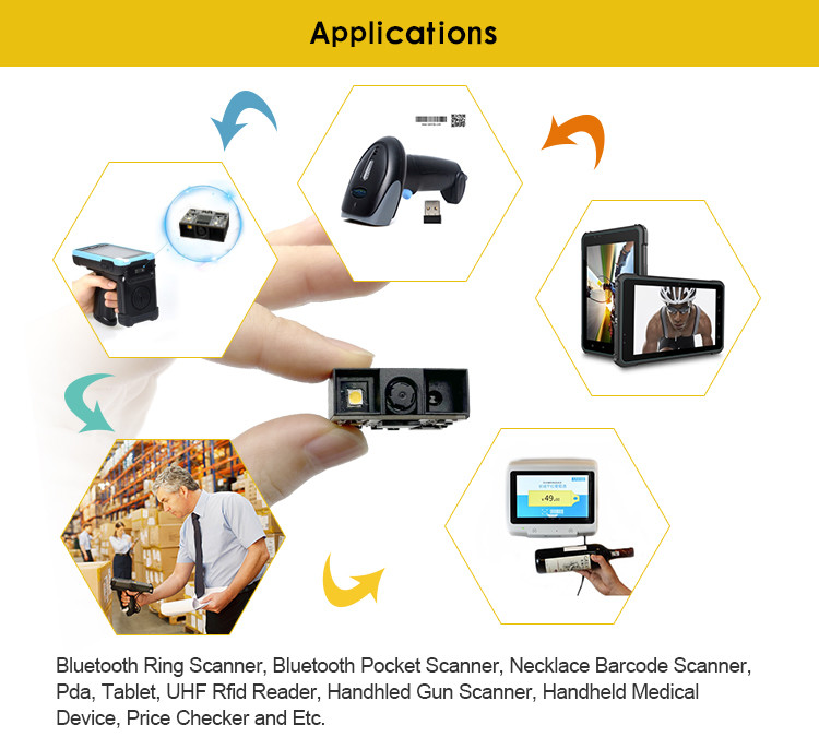 Embedded 1D 2D QR Code Barcode Scanner For POS Machine Handheld Device