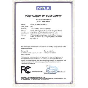 Shenzhen Qiutian Technology Co., Ltd Certifications
