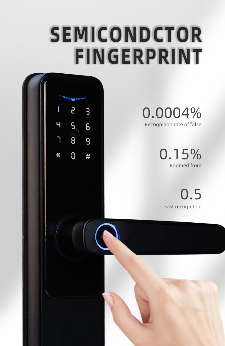 5VDC TTlock Smart Lock Biometric Keyless Smart Door Lock Wifi App Control