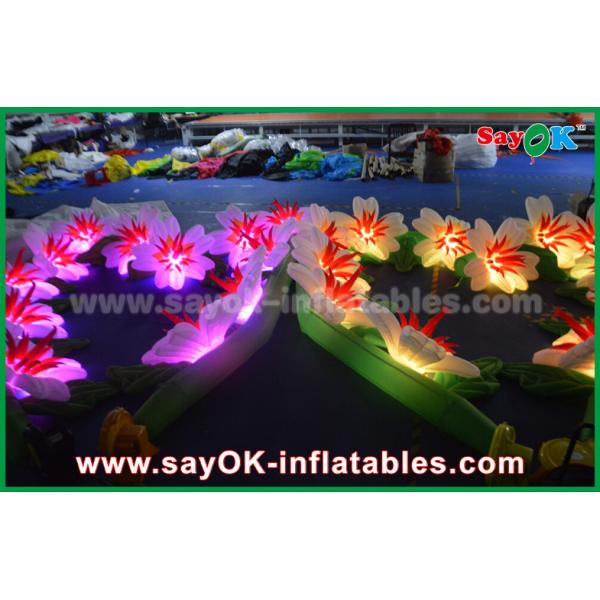 Party Inflatable Lighting Decoration Led Flower Chain Oxford Cloth Inflatable Flowers With LED Lights