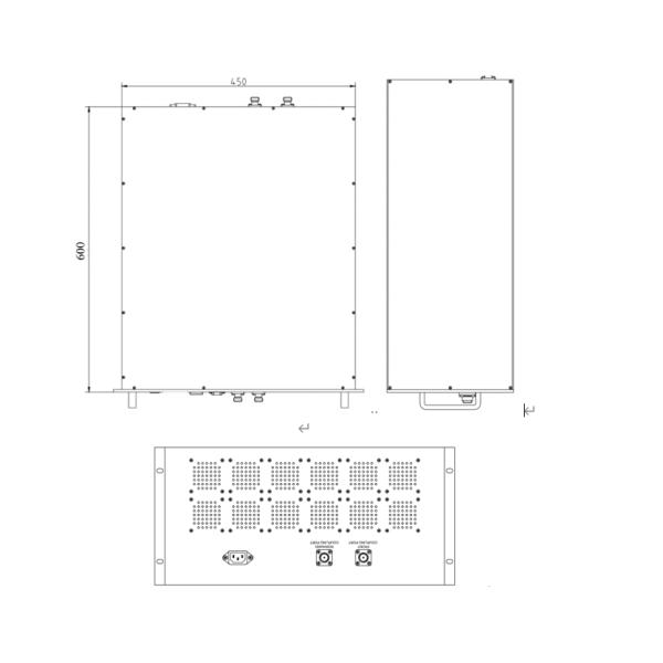 High Reliability and Durability RF Amplifier 9K-250MHz 500W Ultra Wideband Power Amplifier for Testing and Measurement