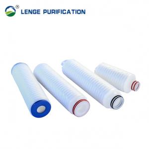 China 0.1μM Pore 10 Inch PP Pleated Filter Cartridge For Pre - Filtration on sale