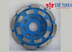 Double Row Up 9  4.5  4 Inch Concrete Grinding Wheel  For Angle Grinder  Blue