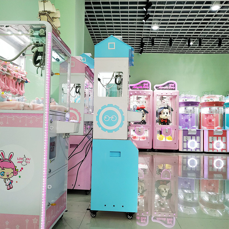 Smaller Size 2 Players Crane Plush Machine Mini Claw Doll Machine Crane Claw Machine Kits For Sales
