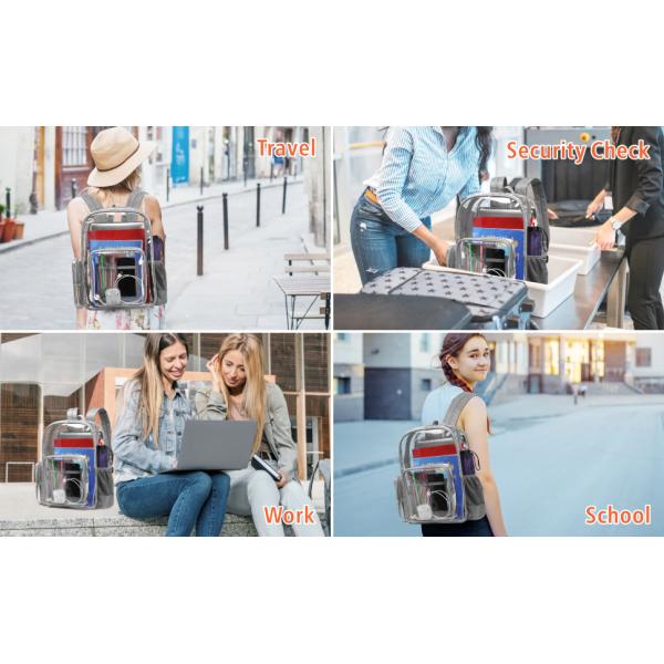 clear backpack grey