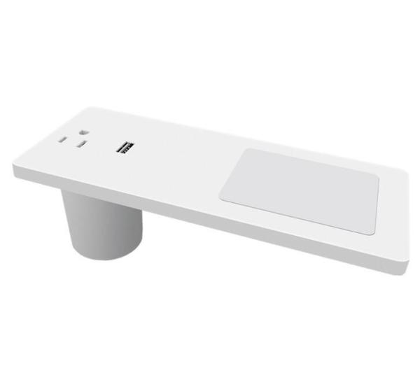Quality ABS + PC Conference Table Socket , Desktop Wireless Transmitter Smart Furniture Office Mobile Phone Charger for sale