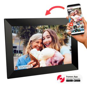 China 8/10 inch digital photo album wifi touch screen digital photo frame,digital cloud frame with frameo app remote update on sale