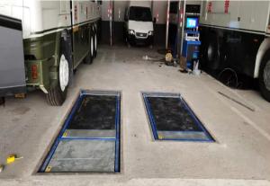 Vehicle Test Line For Military Partially Confidential Axle Load Side Slip Suspension Brake Roller Tester